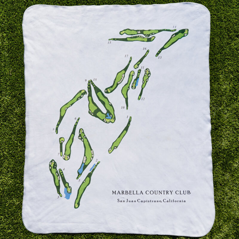 Blanket Custom Map by Golf Daddy